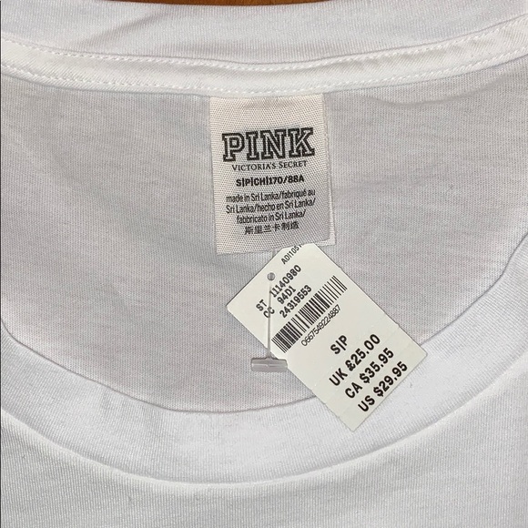 PINK Short Sleeve Campus Crew - Picture 4 of 4